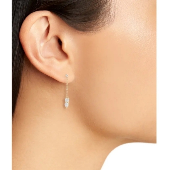 6 moonstone Ear Party earrings - Picture 2 of 14